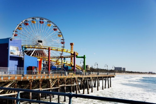 Afbeeldingen van Ferris wheel on Santa Monica Pier Los Angeles