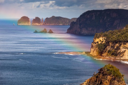 Picture of Rainbow over spectacular Australian coastline