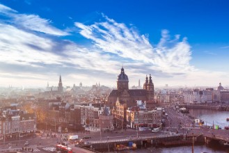 Bild von Amsterdam skyline