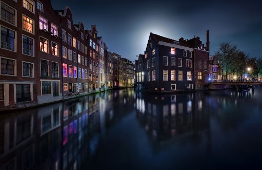 Image de Moonlight over Amsterdam - Netherlands
