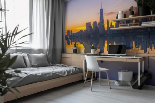 Image de New York City Skyline Reflections panorama 