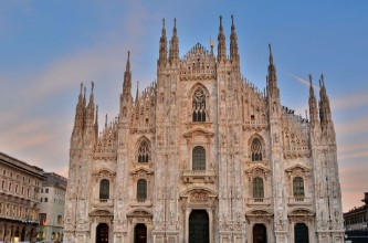 Picture of The great Milan Cathedral in the Gothic style