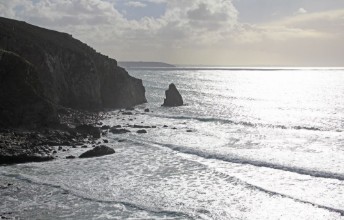 Image de Kste in der Bretagne im Gegenlicht