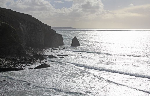 Picture of Kste in der Bretagne im Gegenlicht