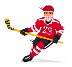 Imagem de Hockey player with a stick