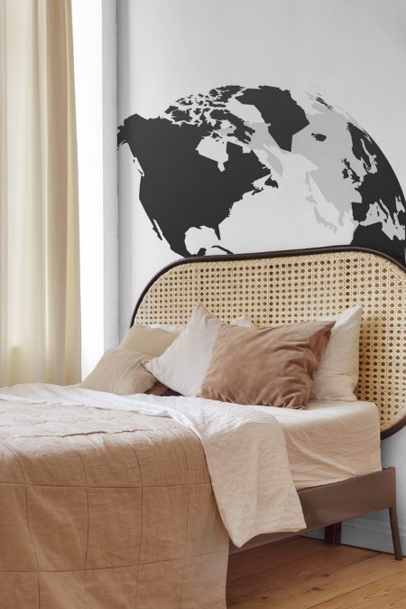 Picture of World globe north central and south america