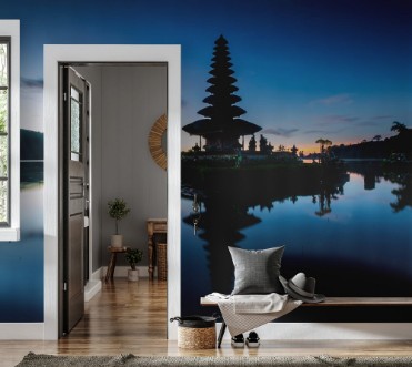 Picture of Pura Ulun Danu Bratan Hindu temple on Bratan lake Bali Indone