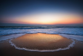 Bild von Sunrise over the sea