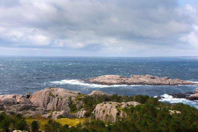 Overview in Egersund Fyr in Norway  photowallpaper Scandiwall