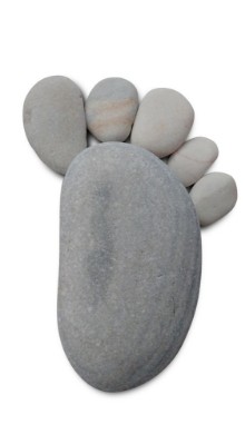 Image de Isolated pebble foot