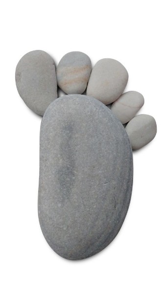 Image de Isolated pebble foot