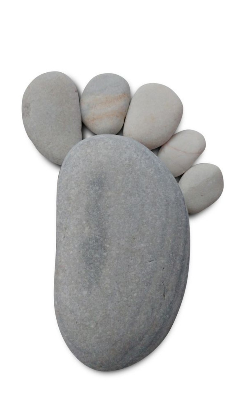 Image de Isolated pebble foot