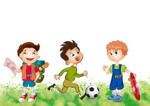 Εικόνα της Active boys Illustration Background