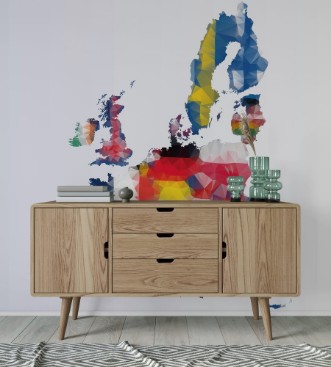 Afbeeldingen van Polygonal Eu map