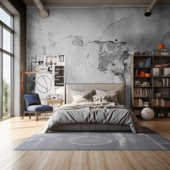 Picture of Wall fragment with scratches and cracks