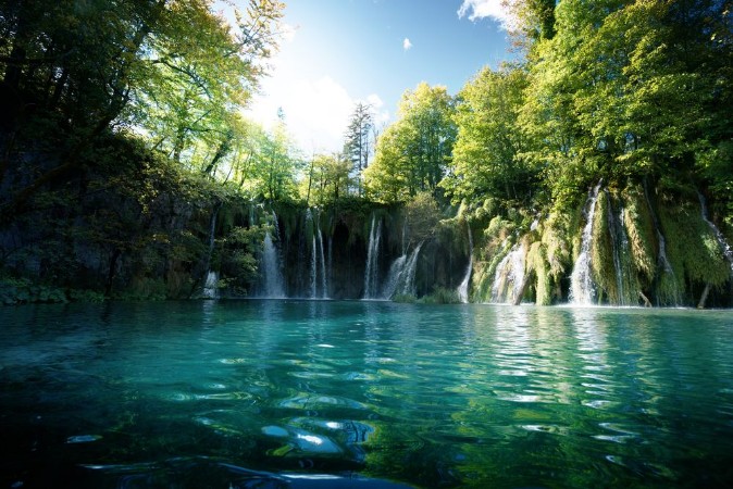 Picture of Waterfall in forest  Plitvice Croatia