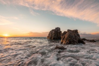 Image de Sunset in Sicilian beach 