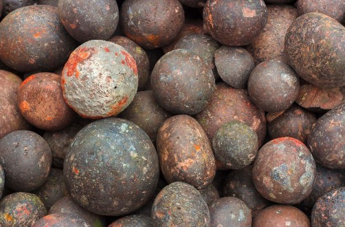 Picture of Fine natural stone mulch for landscaping texture