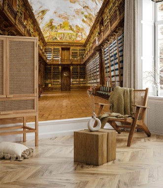 Picture of Library of Strahov Monastery in Prague Philosophical Hall