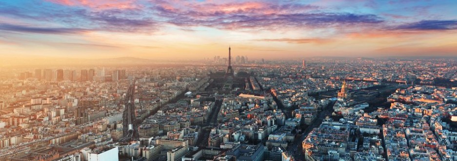 Afbeeldingen van Paris skyline - panorama