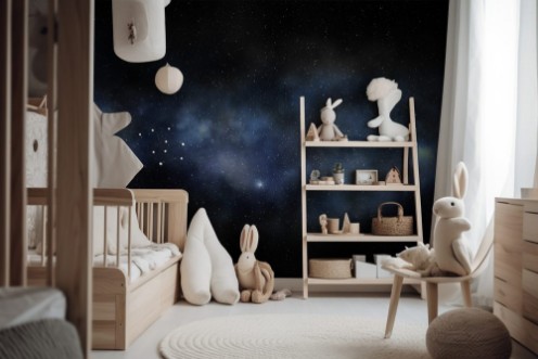 Picture of Bright milky way in a black sky