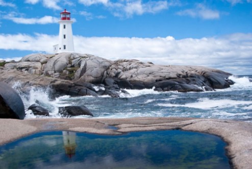Afbeeldingen van Sunny Day Peggys Cove Nova Scotia
