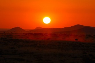 Picture of Impressive sunset in the Namib of Namibia