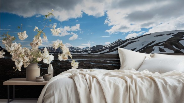 Obrazek Panorama view of Iceland mountains Landmannalaugar