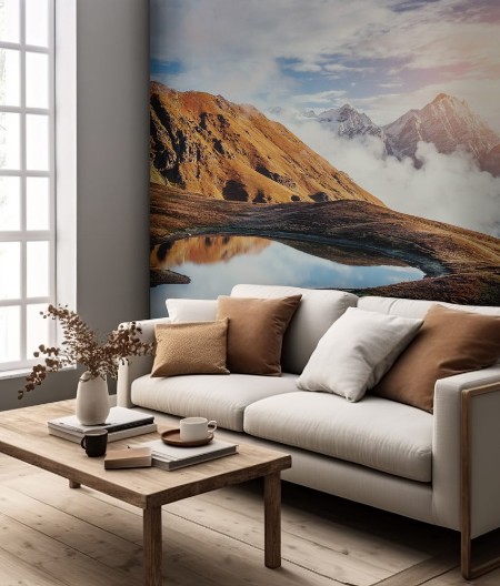 Picture of The picturesque landscape in the mountains Upper Svaneti