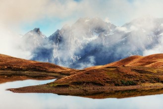 Image de The picturesque landscape in the mountains Upper Svaneti
