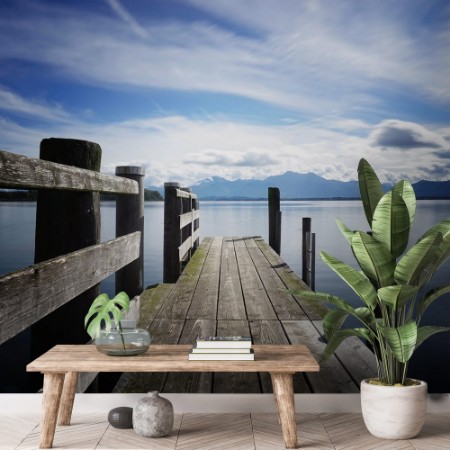 Picture of Wooden jetty 248 lake chiemsee