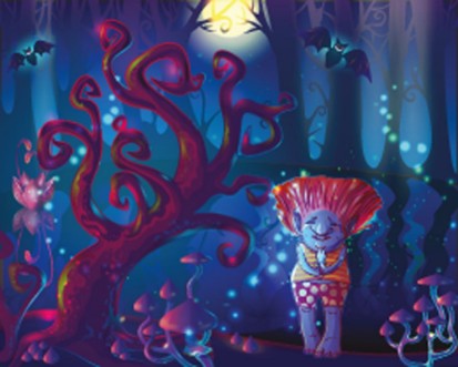 Image de Dark Magic Enchanted Forest Template