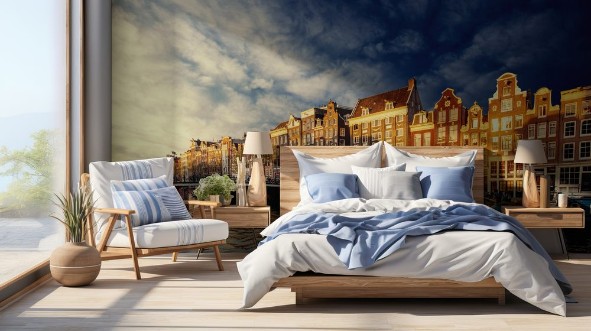 Afbeeldingen van Amsterdam canal on the west