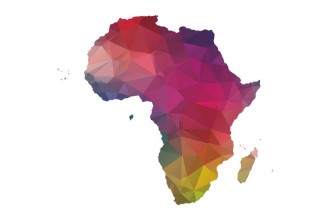 Imagem de Low poly africa map