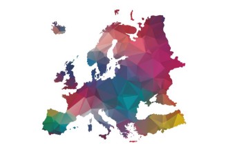 Снимка на Low poly europe map