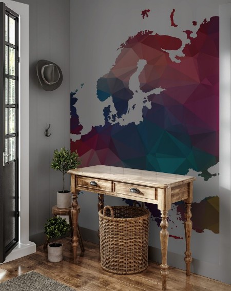 Afbeeldingen van Low poly europe map