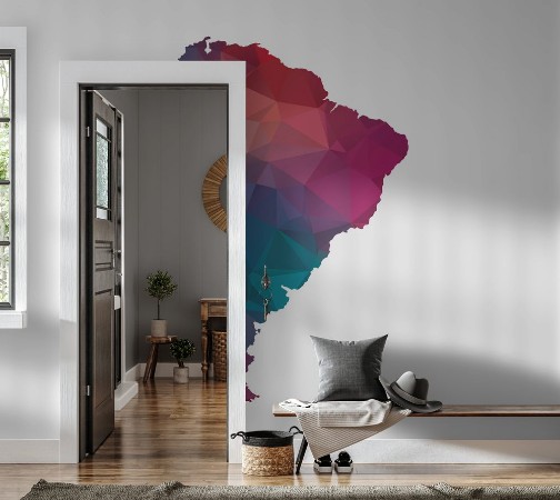 Picture of Low poly south america