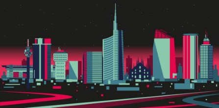 Obrázek Milan skyline