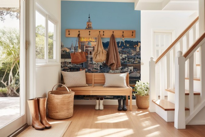 Bild på Rome skyline night view