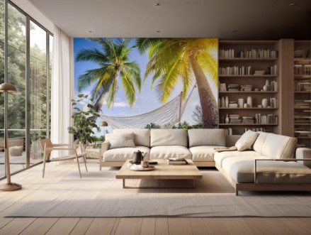 Image de Hamac et palmiers en République dominicaine