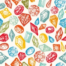 Image de Seamless background with colorful diamonds pattern