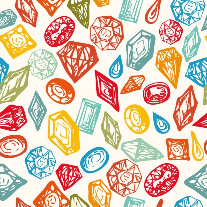 Image de Seamless background with colorful diamonds pattern