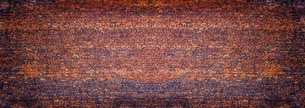 Picture of Panoramic view of masonry brick wall as background