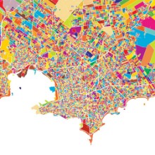 Obrázok z Montevideo Colorful Map