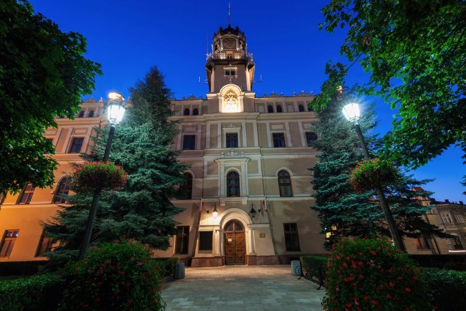 Picture of City Hall on Market Square in Jaroslaw