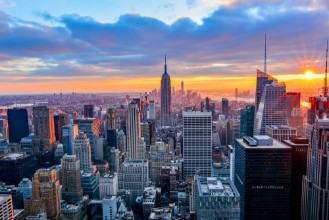 Picture of View of new york city at night
