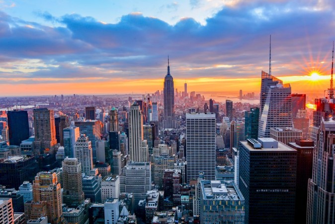 Picture of View of new york city at night