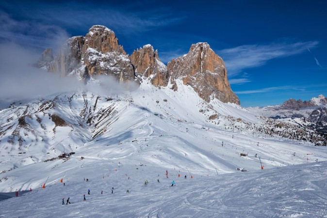 Picture of Ski resort in Dolomites Italy
