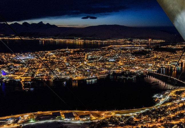 Picture of Tromso Norway by night