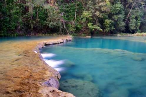 Picture of Semuc champey guatemala waterfall cascade 